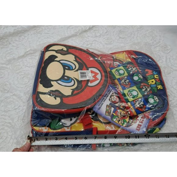Super Mario Bros NEW 5 piece backpack lunch bag set - Picture 7 of 7